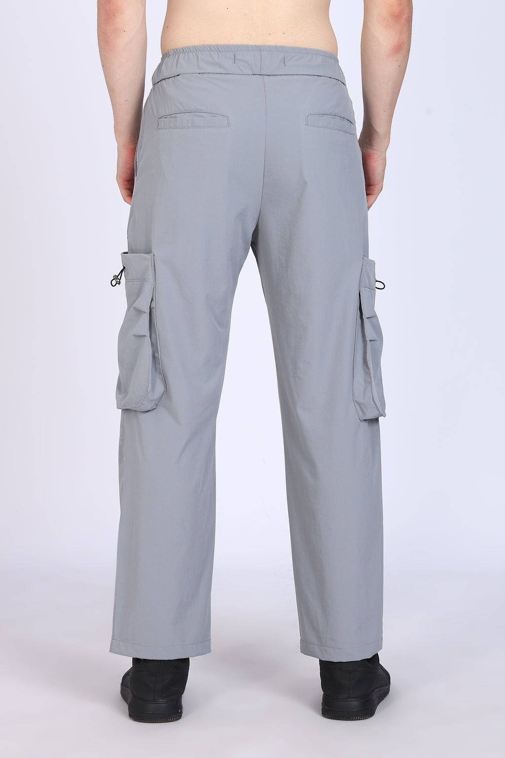 Regular Fit Men's Cargo Grey Trousers