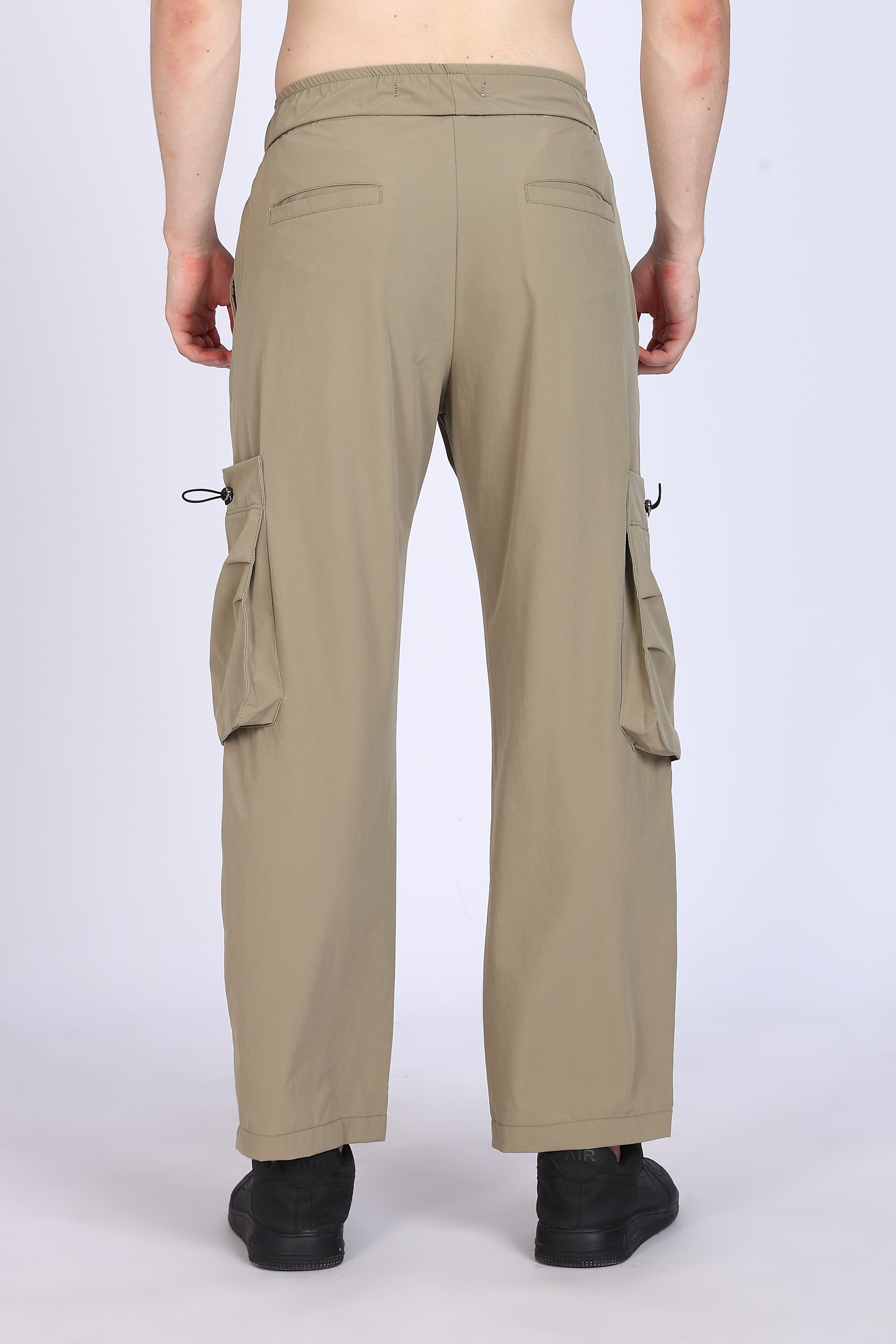 Regular Fit Men's Cargo Beige Trousers