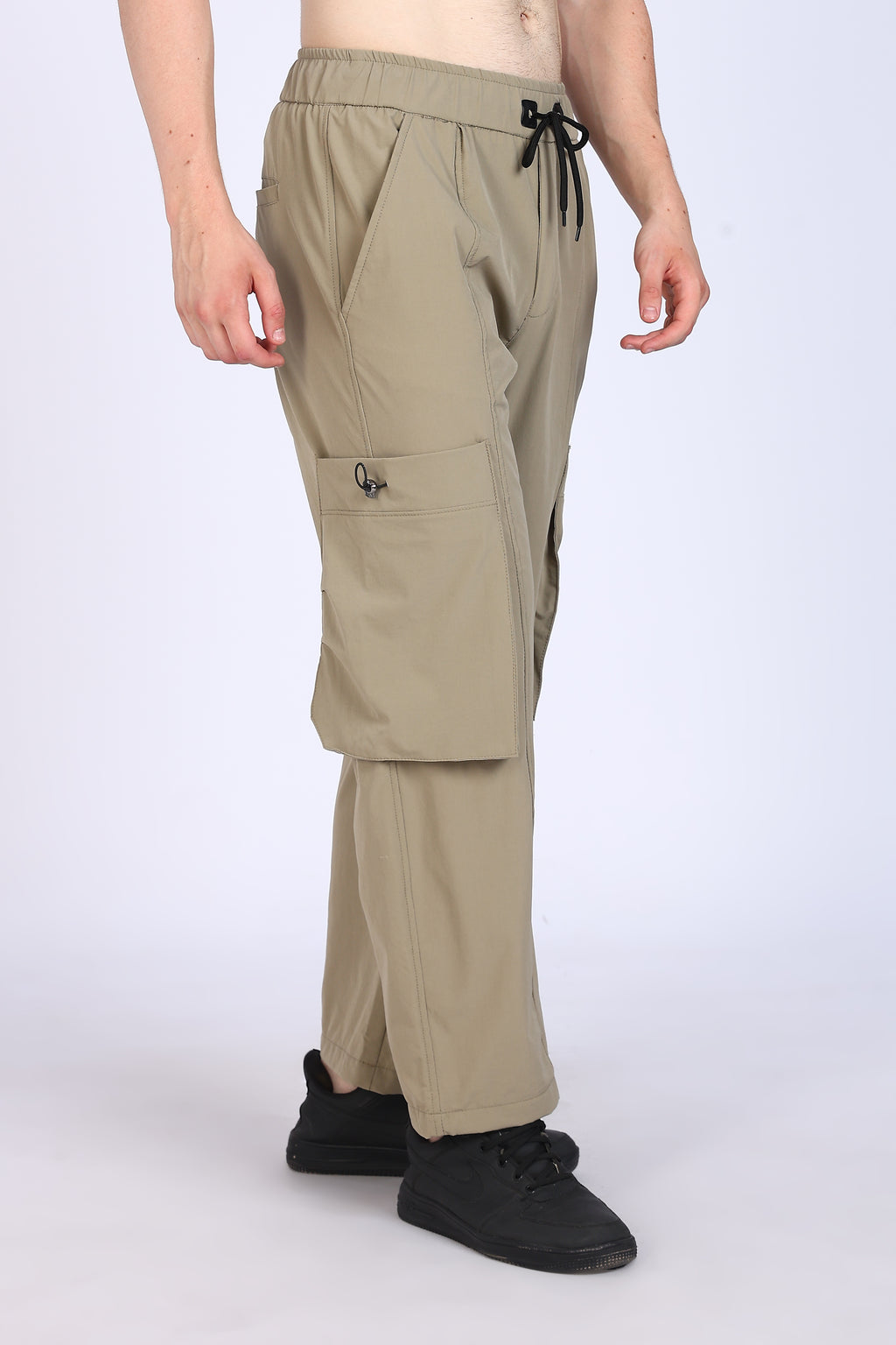 Regular Fit Men's Cargo Beige Trousers