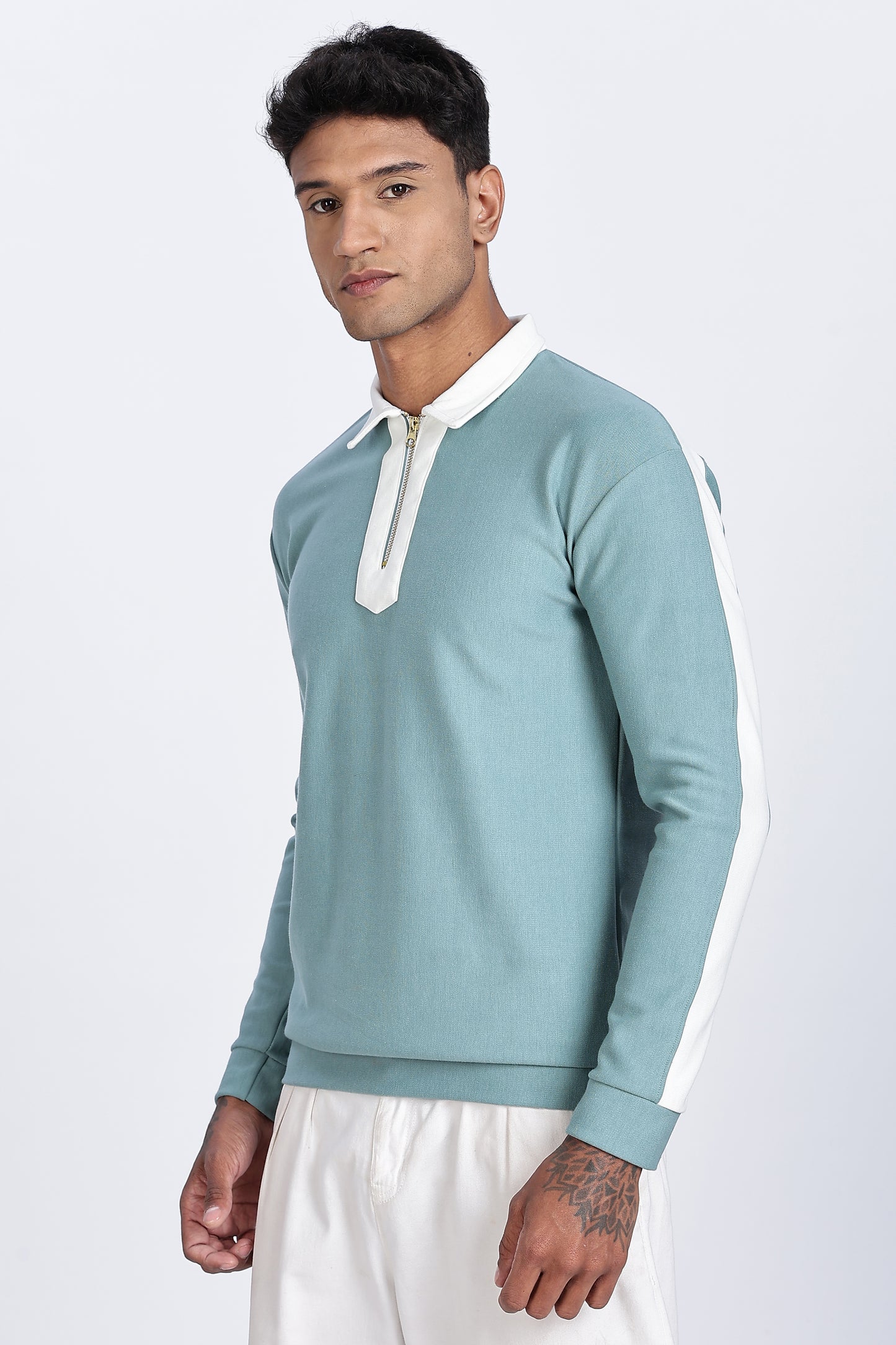 Aqua Crest Quarter-Zip