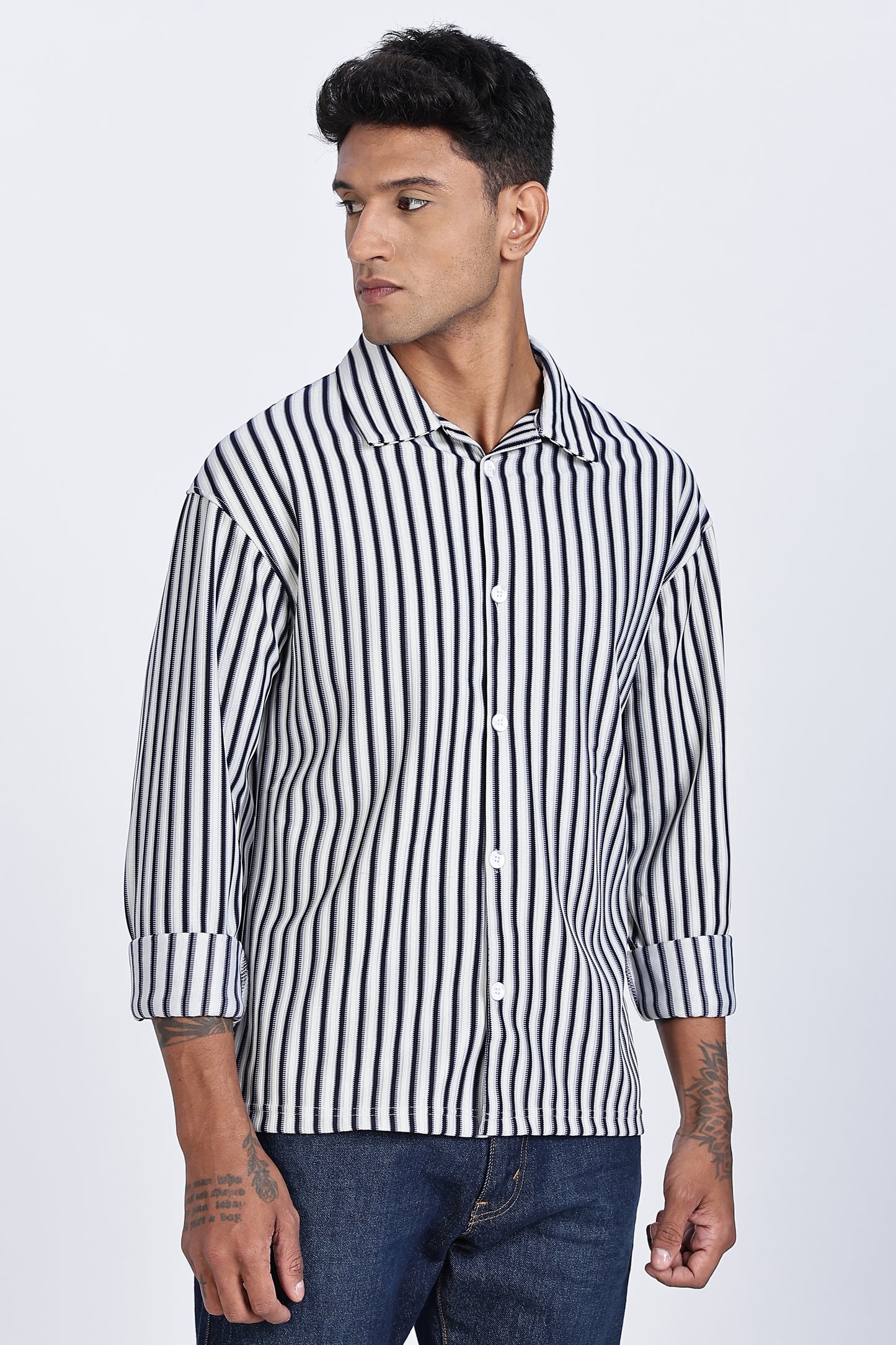 Mono Vibe Stripe Shirt