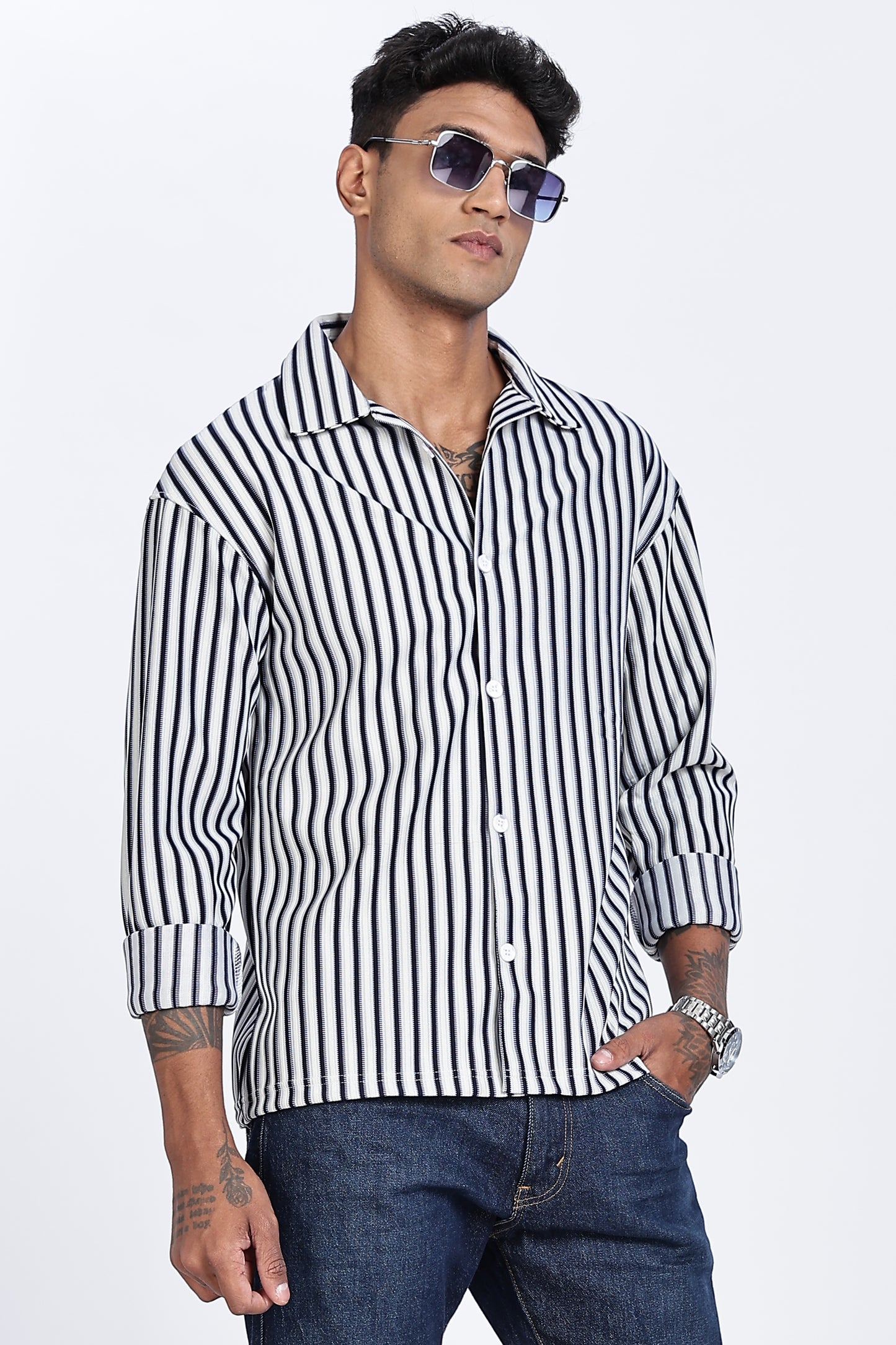 Mono Vibe Stripe Shirt