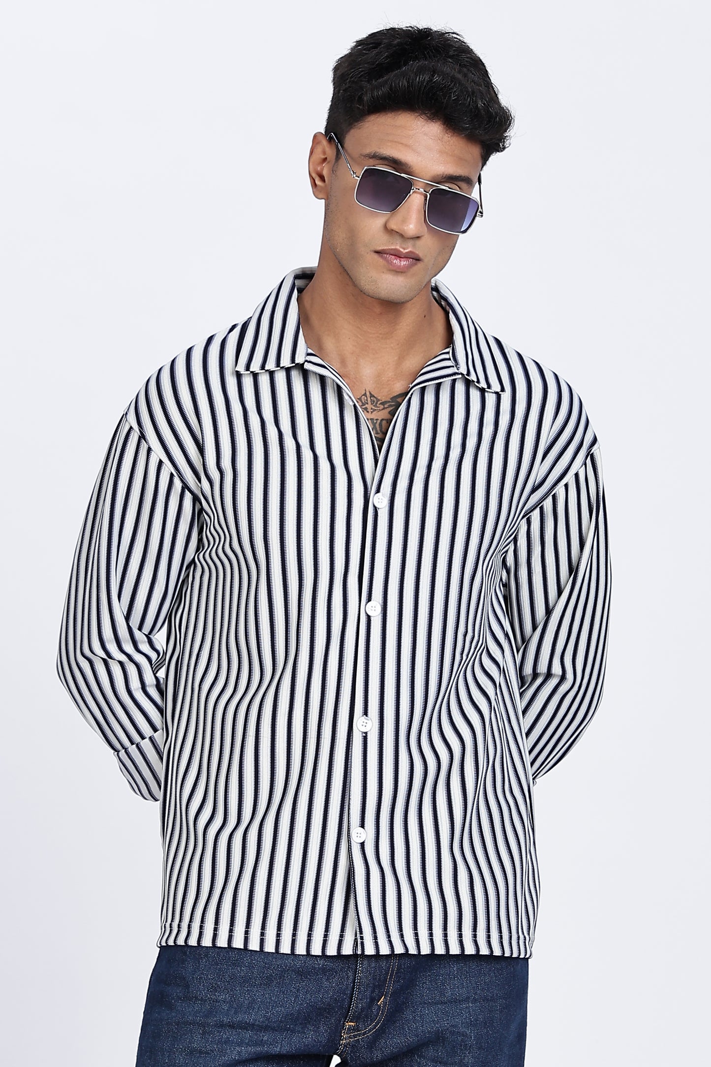Mono Vibe Stripe Shirt