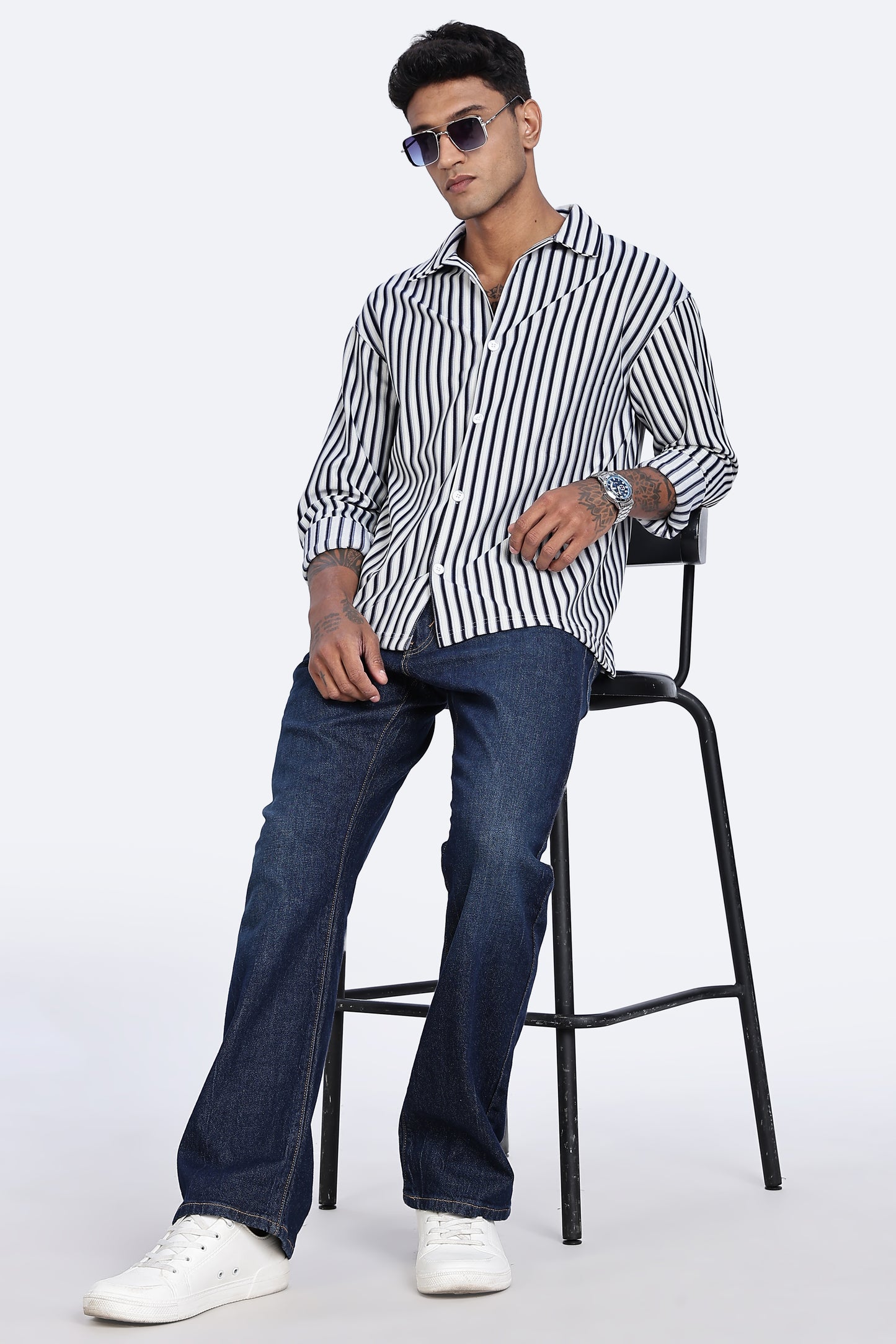 Mono Vibe Stripe Shirt