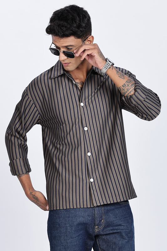 Charcoal Pinstripe Shirt
