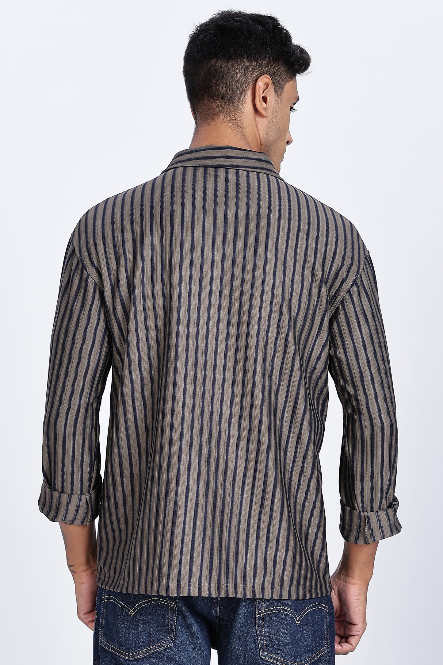 Charcoal Pinstripe Shirt