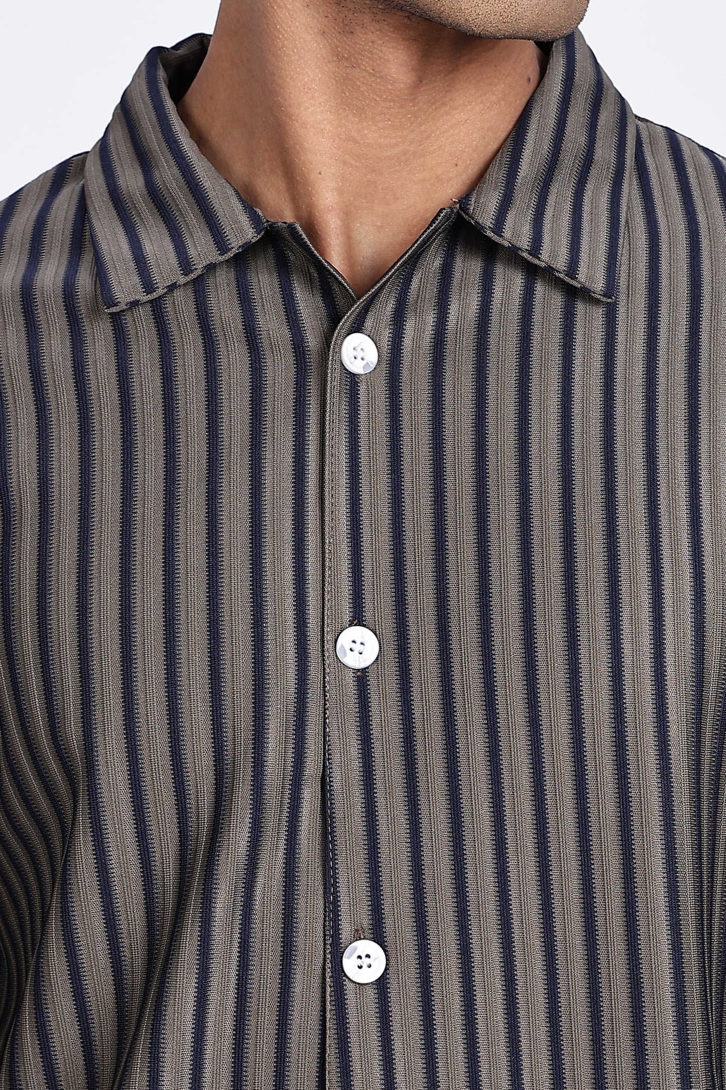 Charcoal Pinstripe Shirt