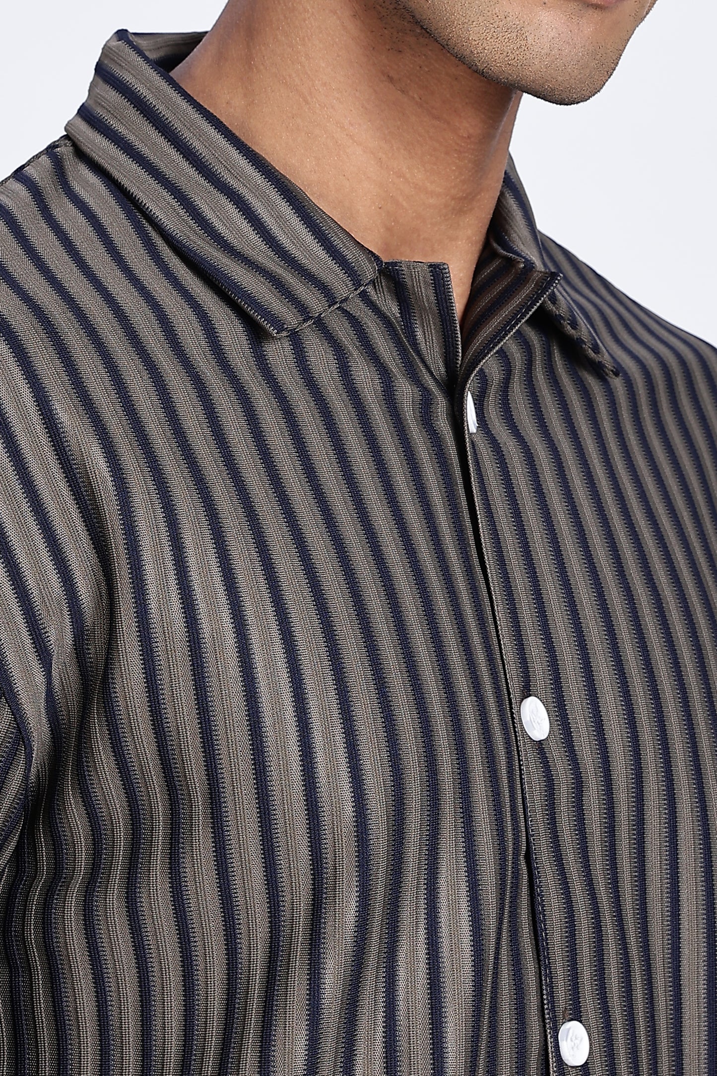 Charcoal Pinstripe Shirt