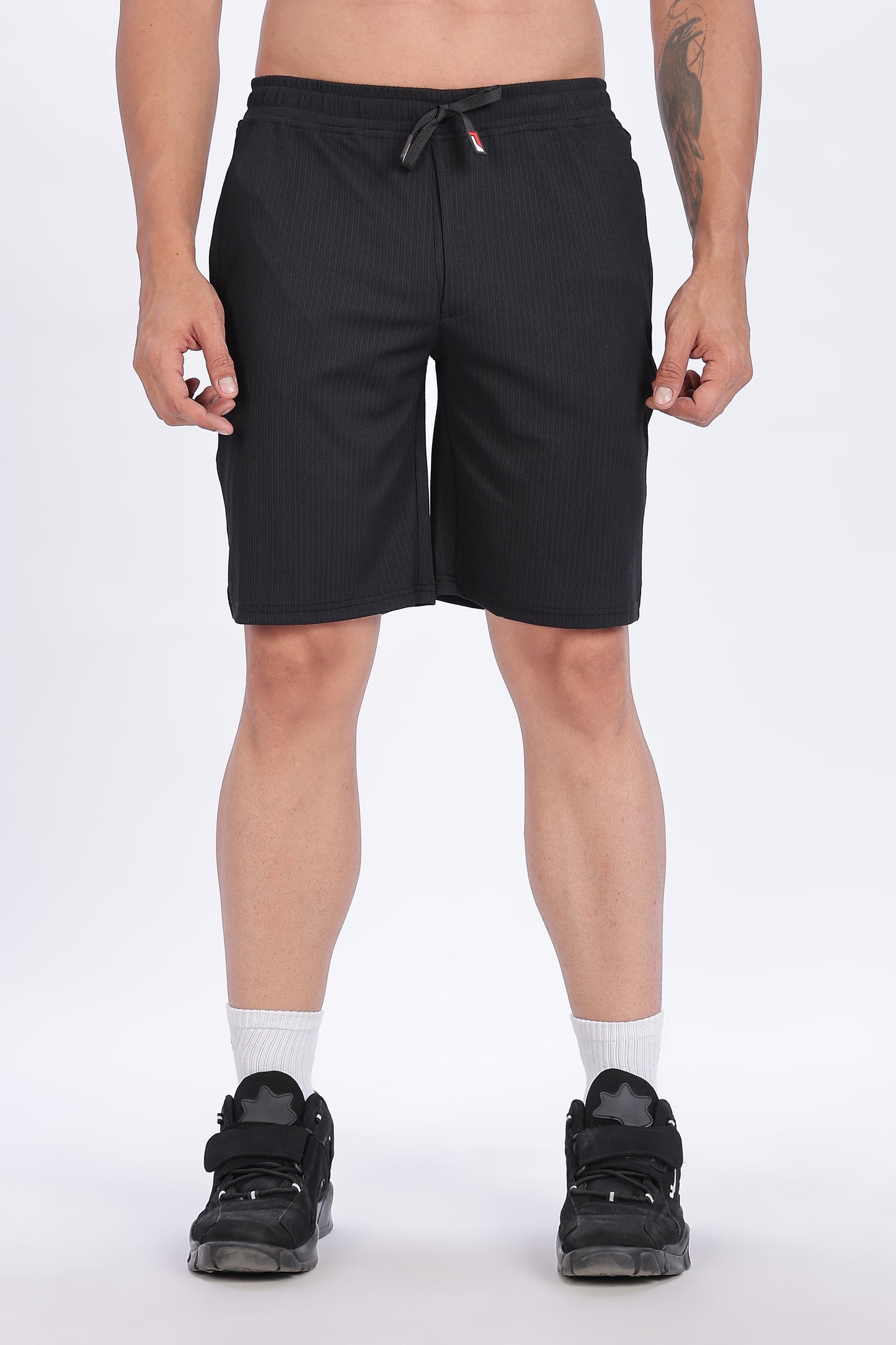 Monochrome Luxe Zip Polo Set