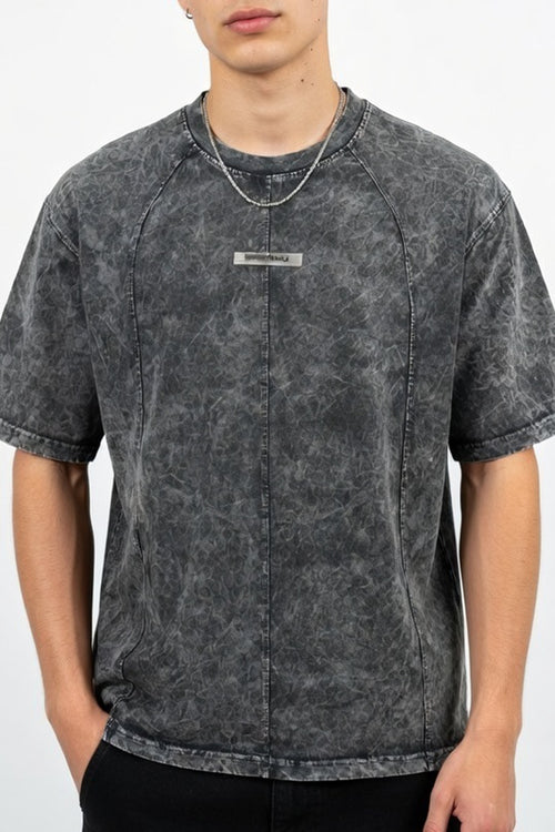 Acid-Washed Raglan Street Tess