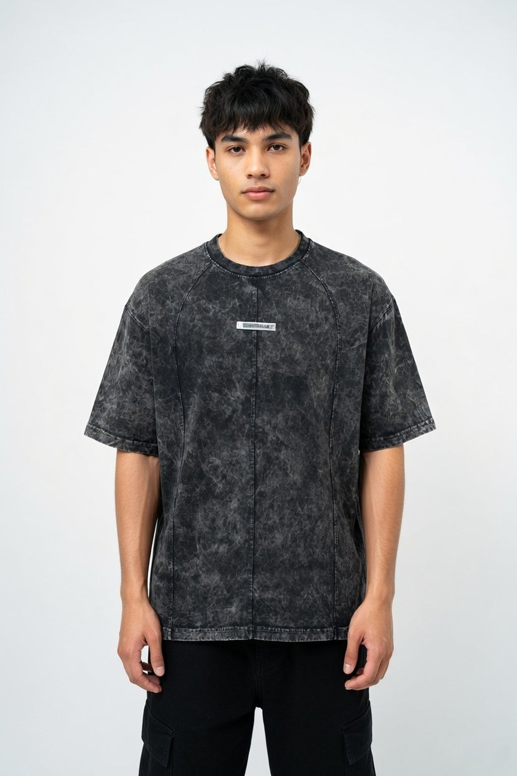 Black Stone Wash Essential Tee