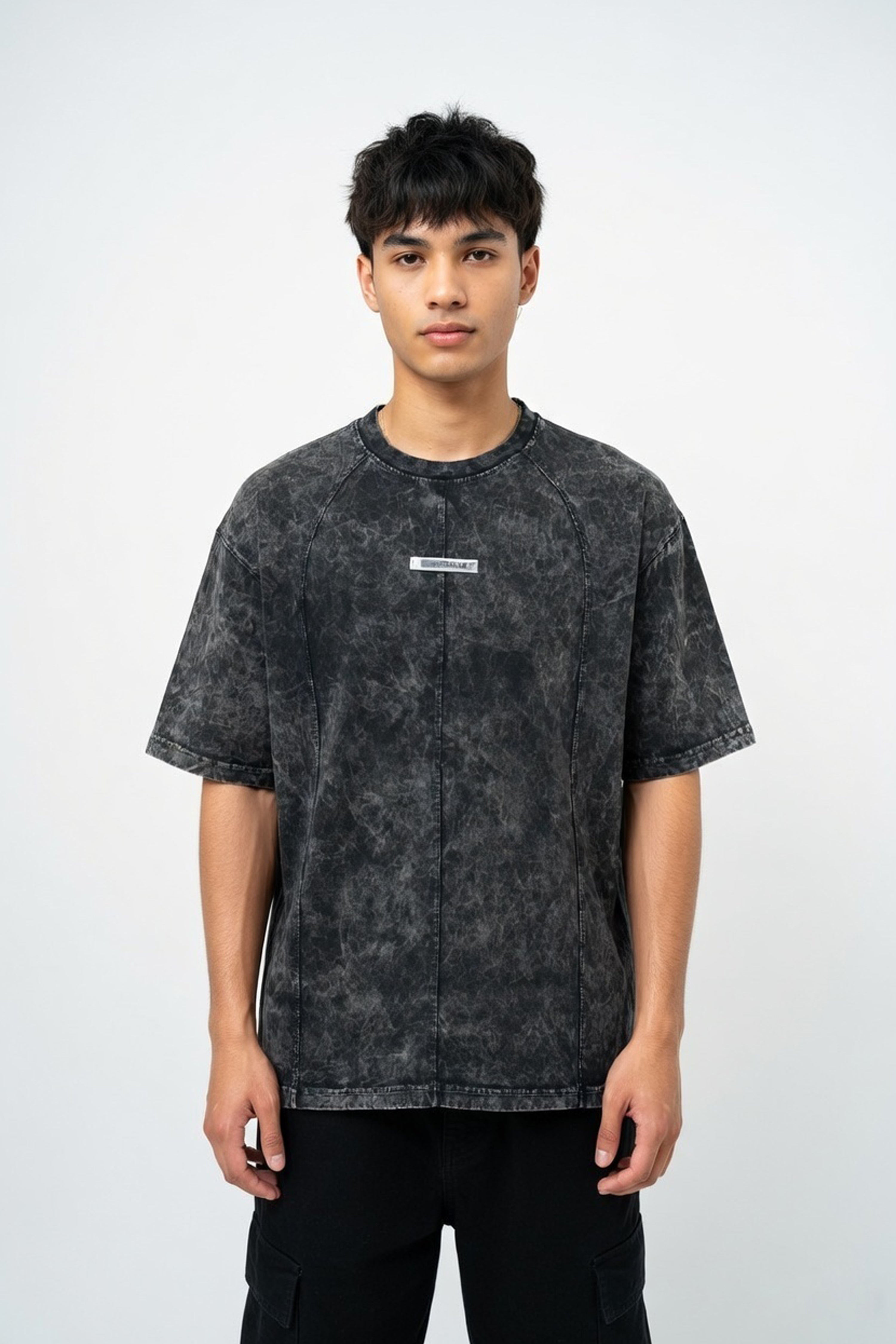 Black Stone Wash Essential Tee