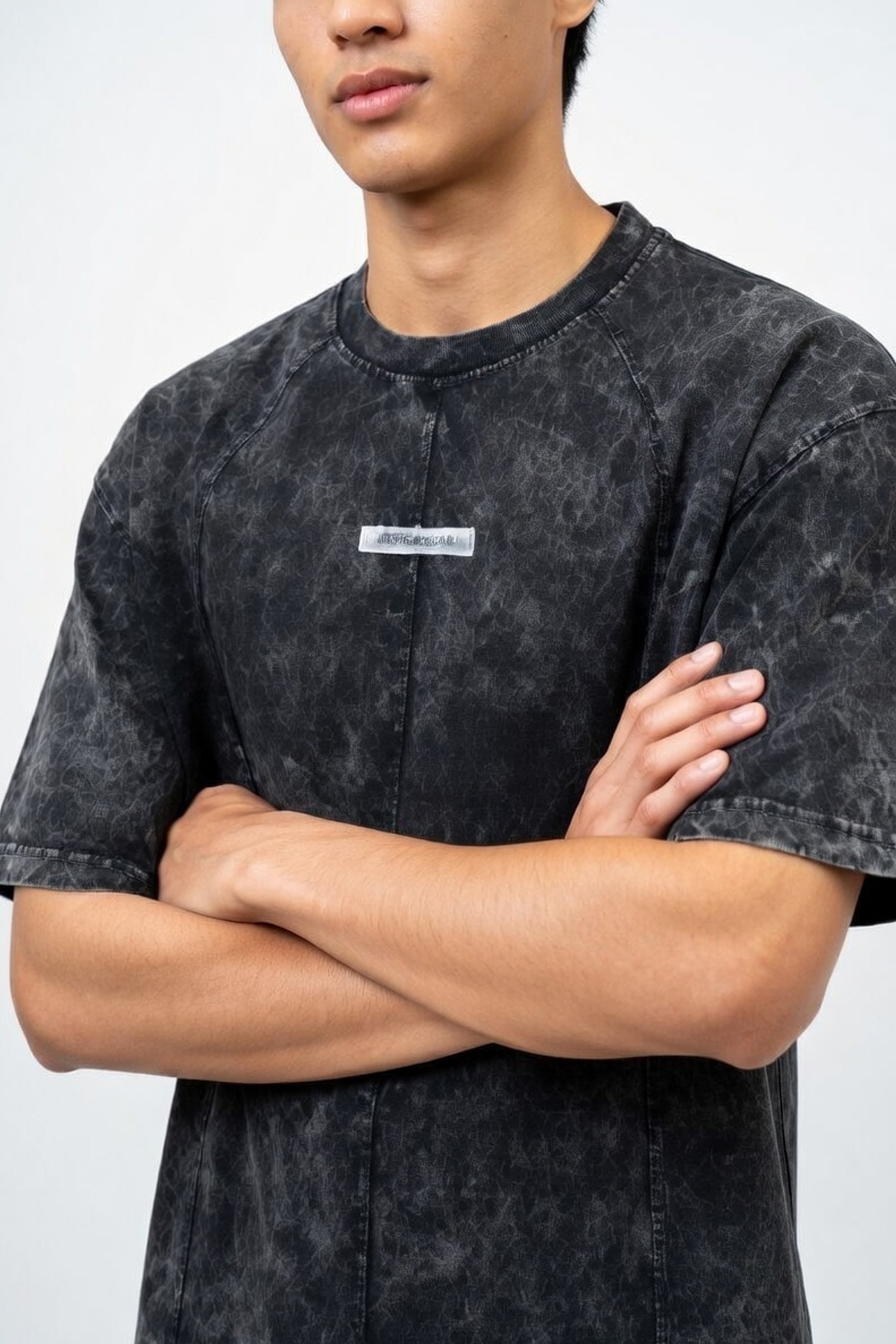 Black Stone Wash Essential Tee