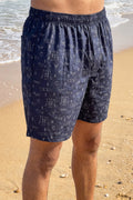 Navy Cartoon Print Boxers