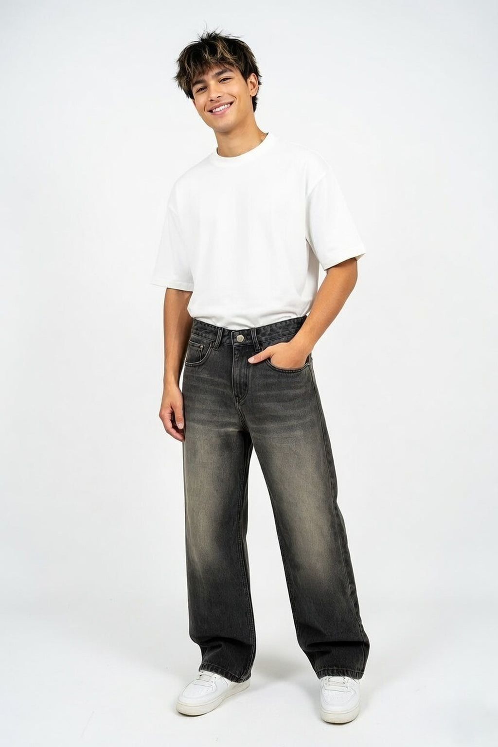 Aged Charcoal The Vintage Baggy Jeans