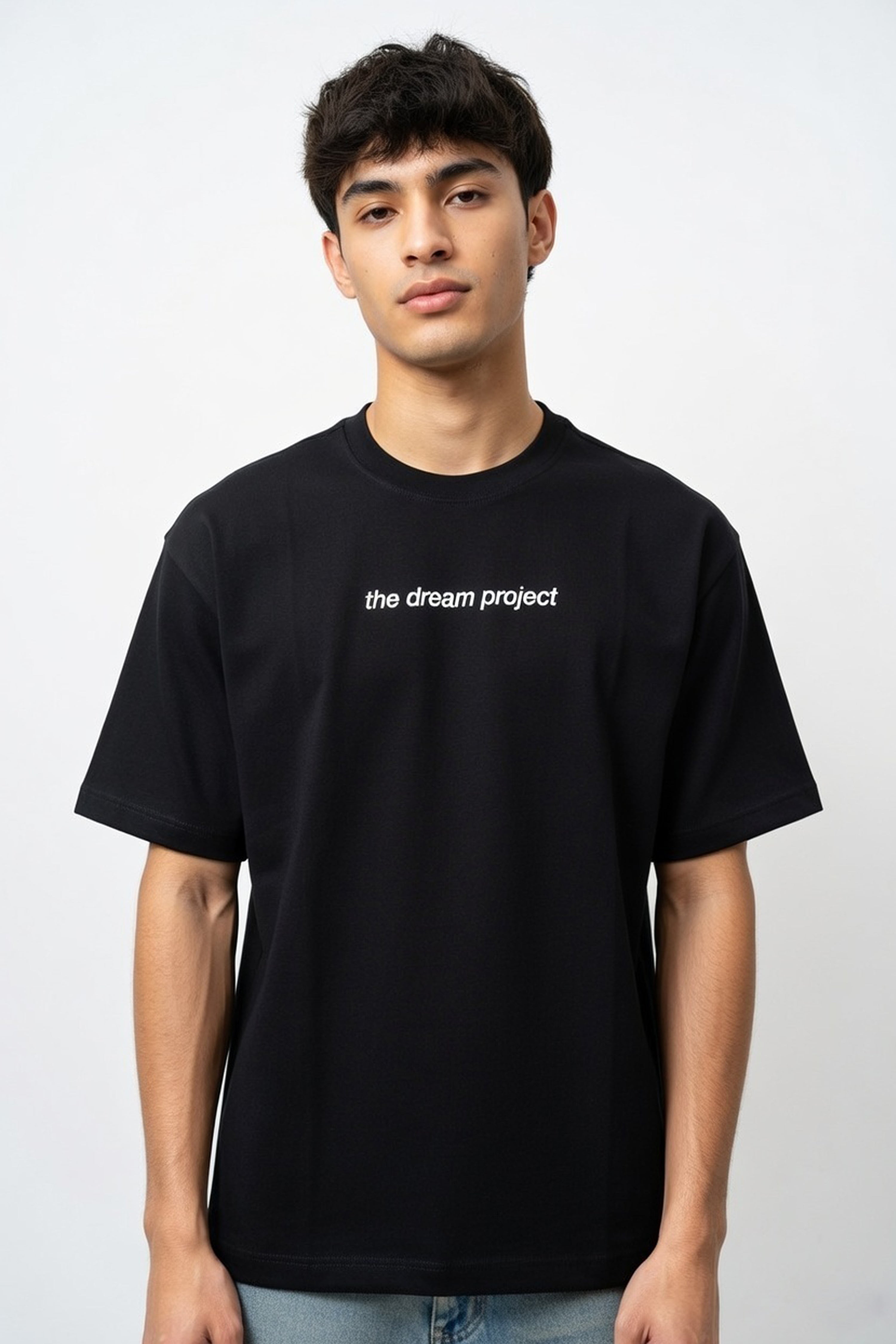 Jet Black Dreaming Is Planning Oversized Graphic Tee