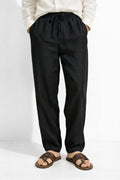 Premium Black Linen Summer Pants
