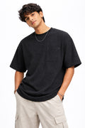 Oversized Black Pocket T-Shirt
