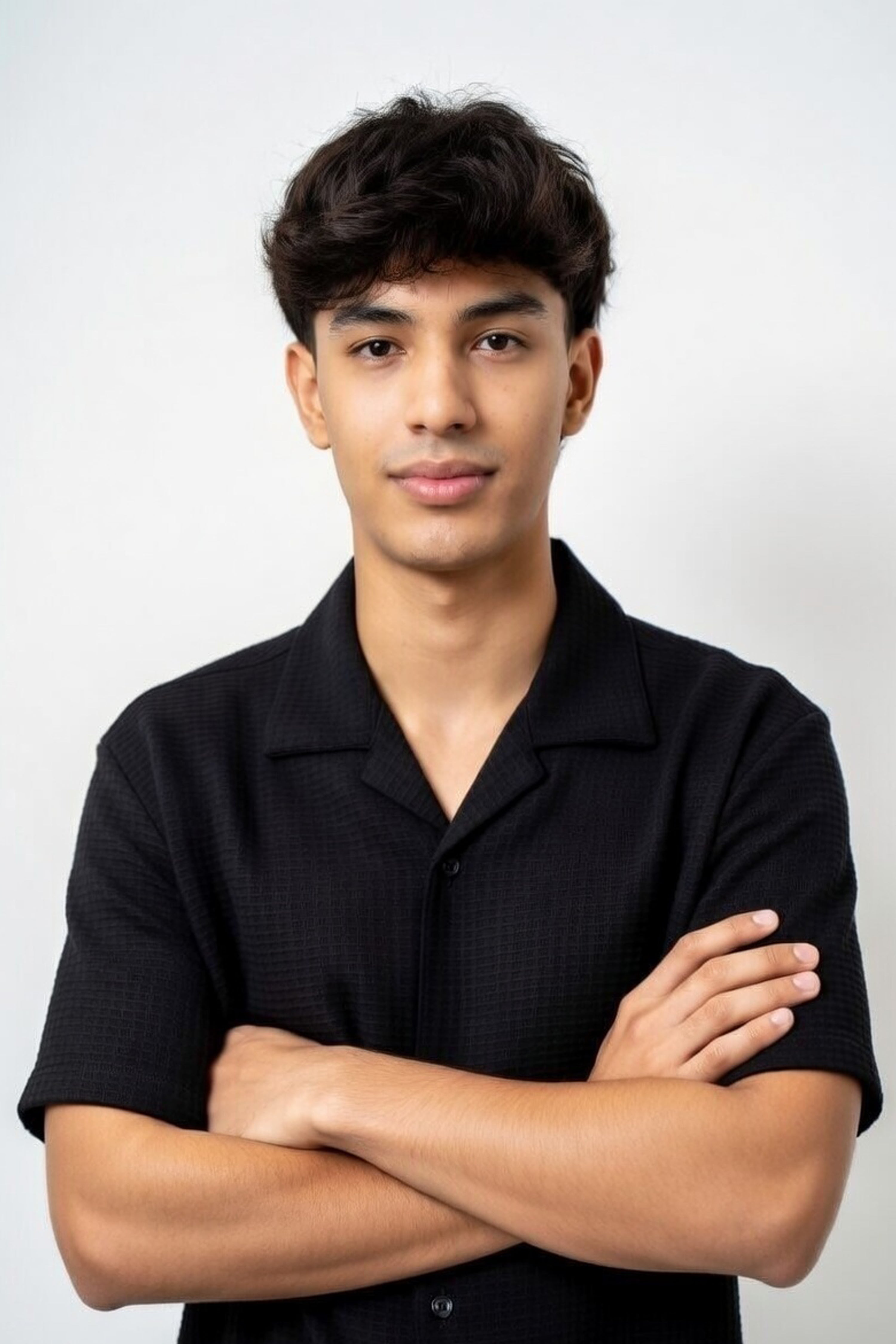 Black Oversized Fit Casual Shirt