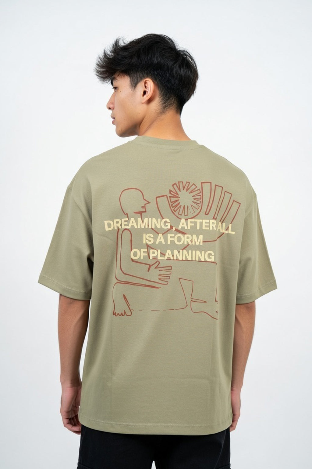 Pista Green Dreaming Oversized Graphic Tee