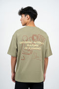 Pista Green Dreaming Oversized Graphic Tee