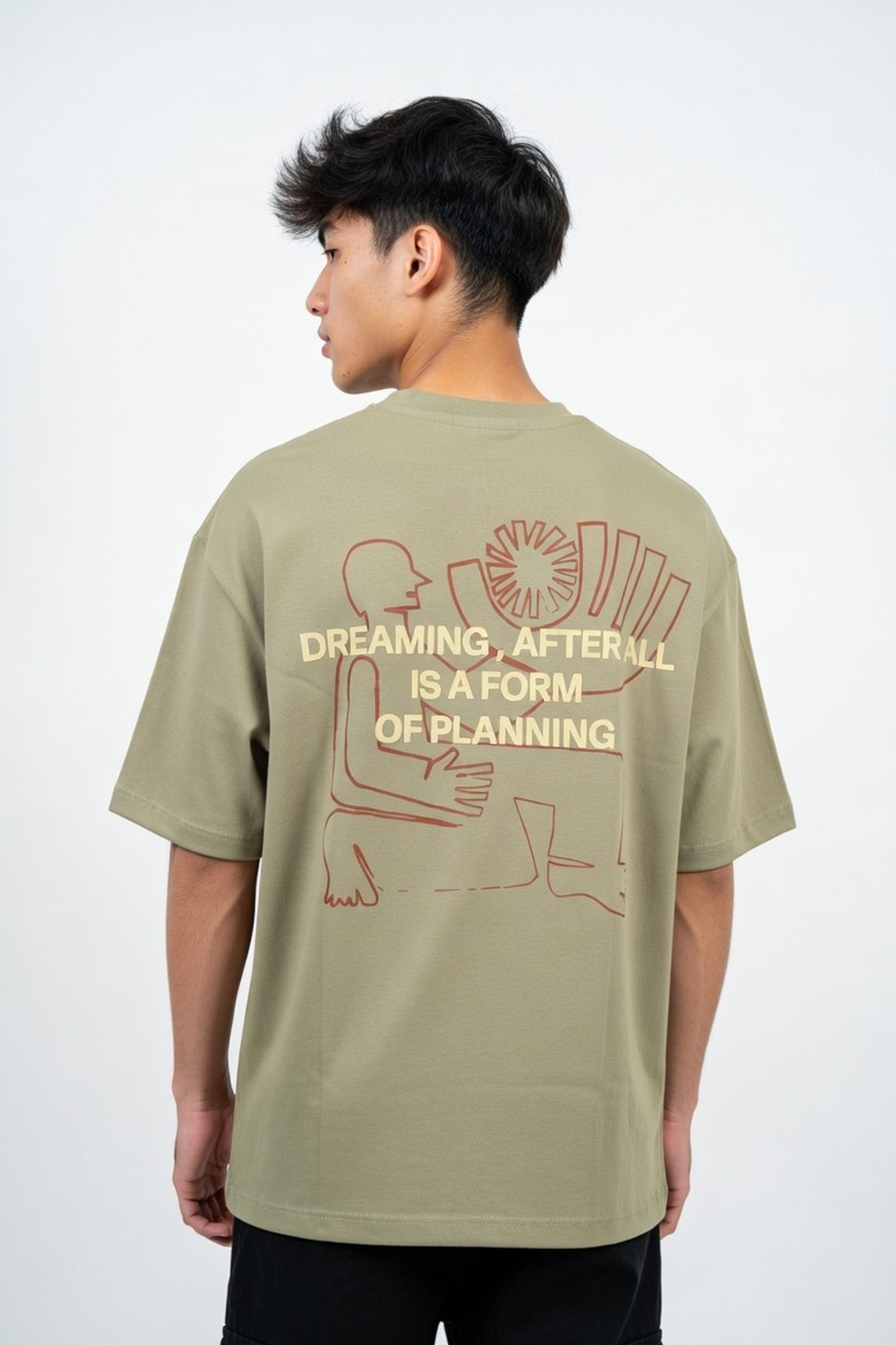 Pista Green Dreaming Oversized Graphic Tee