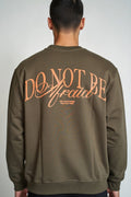 Brown Fearless Graphic Sweatshirt