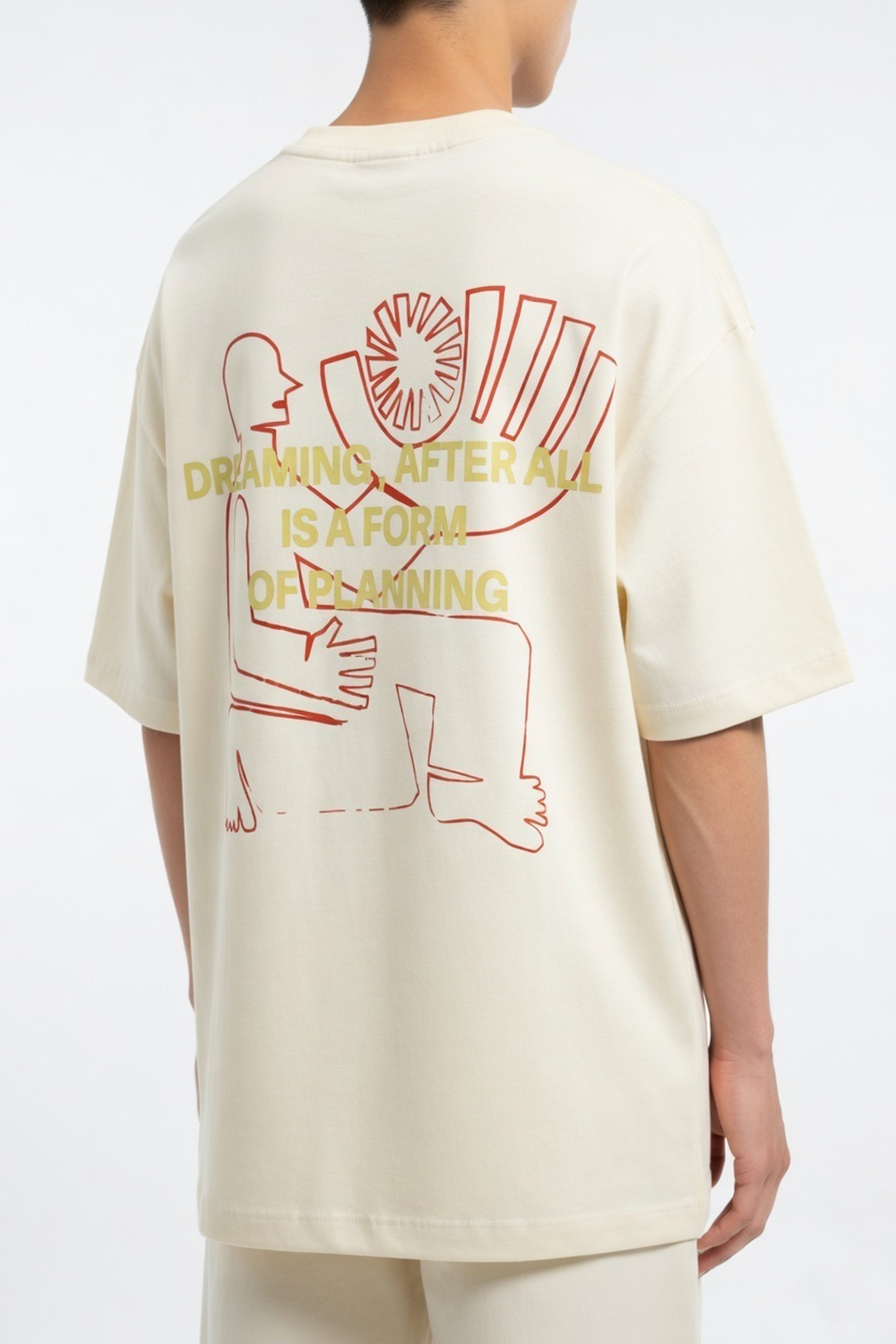 Bone White Dream Project Oversized Tee