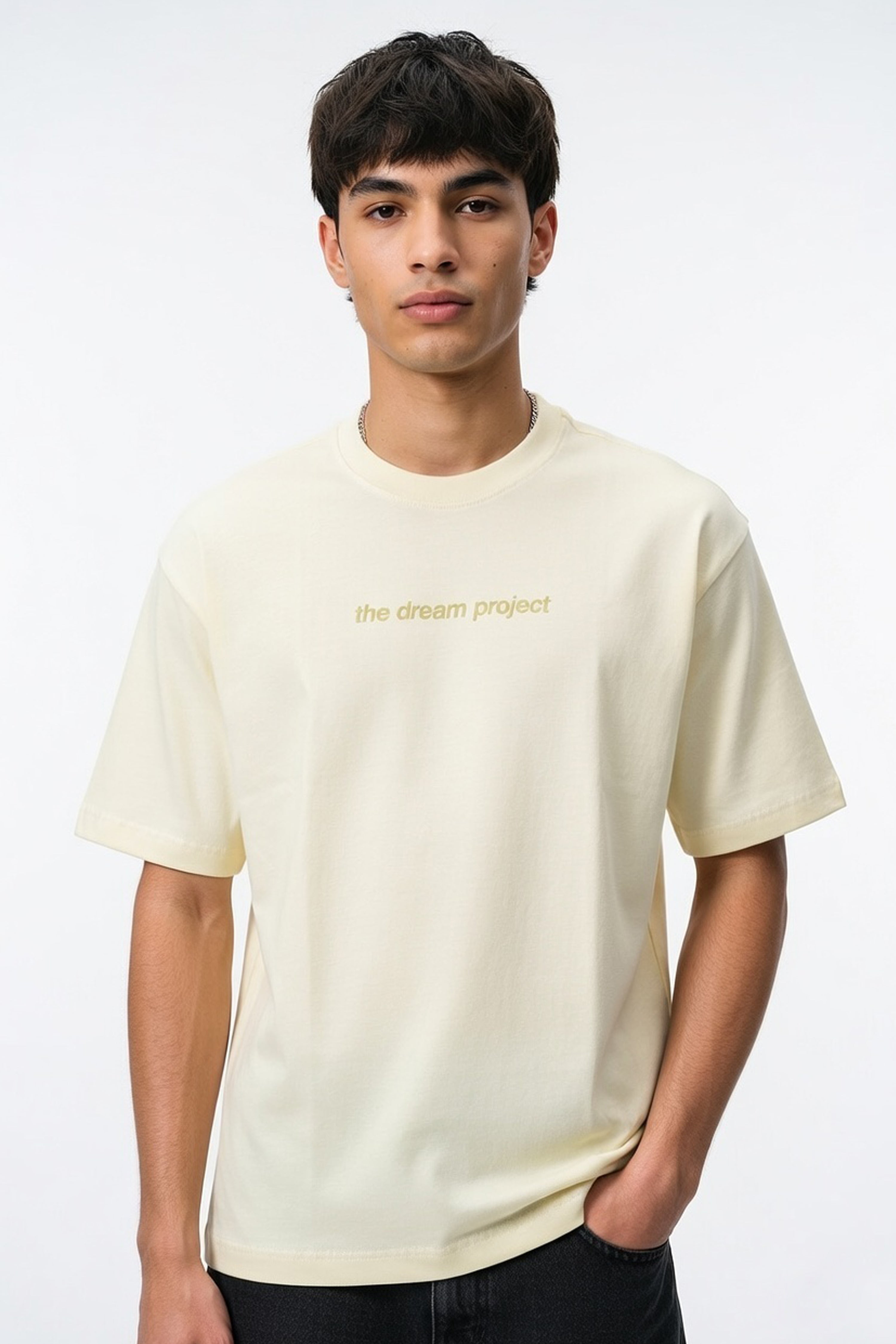 Bone White Dream Project Oversized Tee