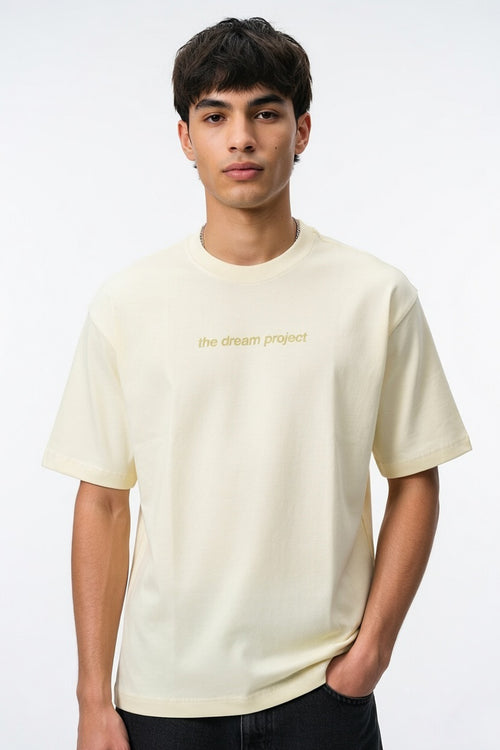 Bone White Dream Project Oversized Tee